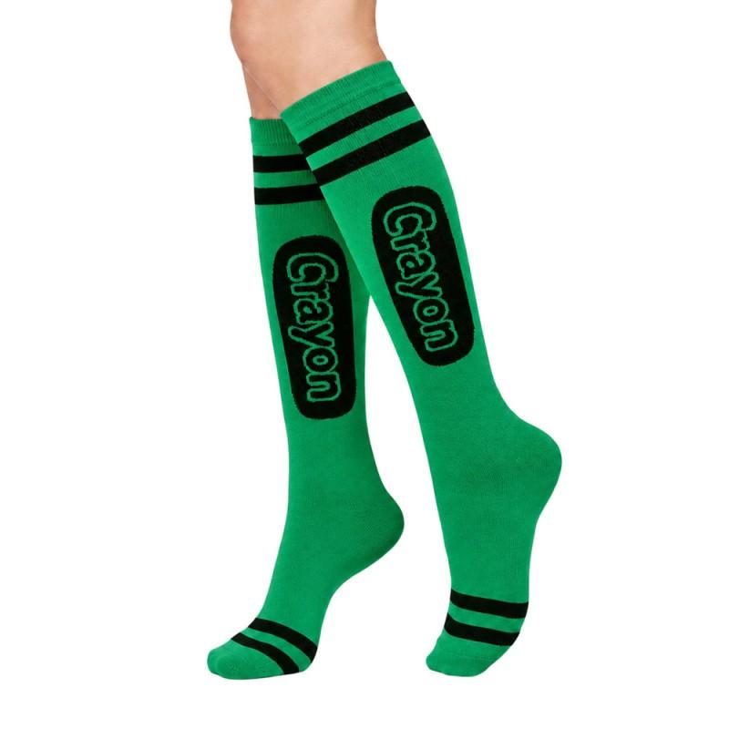 Crayon Striped Knee-High Socks Halloween Costume Party Womens Casual