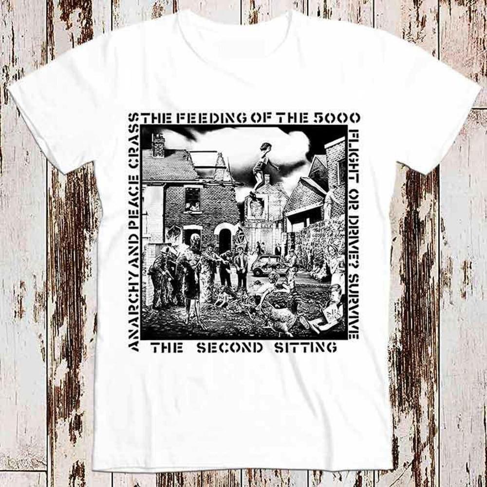 Crass The Feeding of The 5000 Tee Top Retro Super Cool Vintage Style Unisex