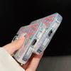 Pink Cartoon Floral Case For iPhone 17 Pro Max iPhone 16 15 14 13 Pro Max 11 17e 16e Plating Lens Frame Clear Soft Silicone Back Cover