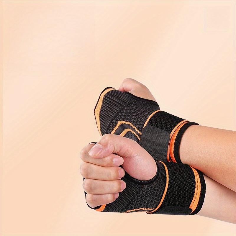 1PAIR Sports Strap Palm Guard Outdoor Sports Weightlifting Fitness Wrap Wrist Elastic Pressurized Strap Palm Guard