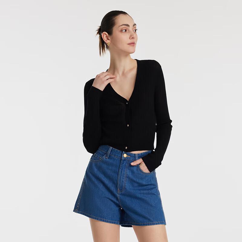 GOELIA Lyocell Tussah Silk Knitted Cardigan