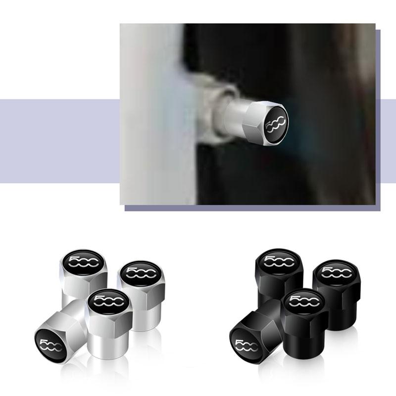 Couvercle de capuchon anti-poussière de tige de Valve de pneu de voiture boulonné, 4 pièces, accessoires pour 500 Punto Panda Doblo Stilo Bravo Pondo