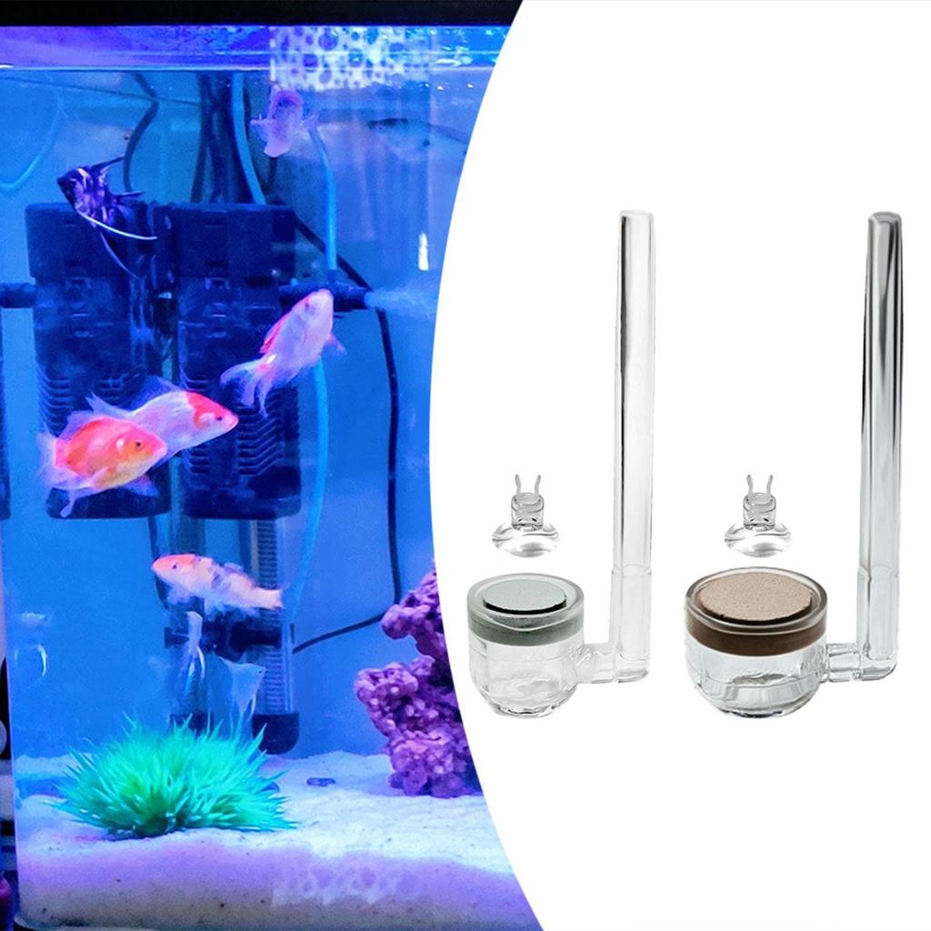 Aquarium CO2 Diffuser Fish Tank Bubble Diffuser for Hydroponic Aquarium Pond