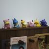 6Pcs Pokemon Tilting Head Gengar Snorlax Pikachu Jigglypuff Rowlet Figure Set Desktop Decoration Doll Boy Toys Collectible Gift