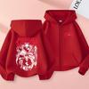 Anime Chainsaw Man Hayakawa Aki Grafik Reißverschluss-Hoodie Herren Damen Mode Übergroße Zip-Up-Jacke Mantel Unisex Manga Fleece-Hoodies