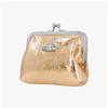 Vivienne Westwood Metallic Crinkle Frame Pulse Mini Coin Card Wallet 56010005w L00a7 R401