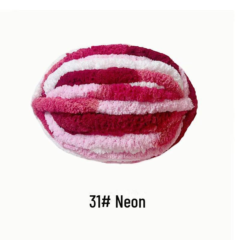 

Ісландська шерсть: Надтовста смугаста пряжа для шарфів, шапок і ковдр ручної роботи