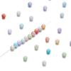 10g 4/6mm Acrylic Aurora Spacer Beads Gradient AB Color Imitation Pearl Round Bead for DIY Bracelet Jewelry Accessories