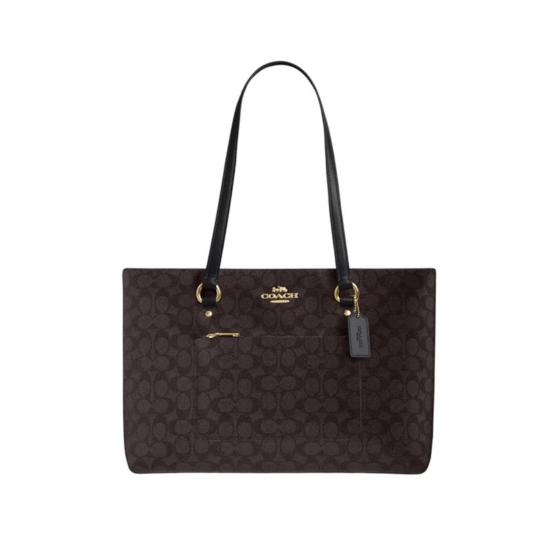 

COACH STATION CCD69 Classic Signature Shoulder Tote Bag