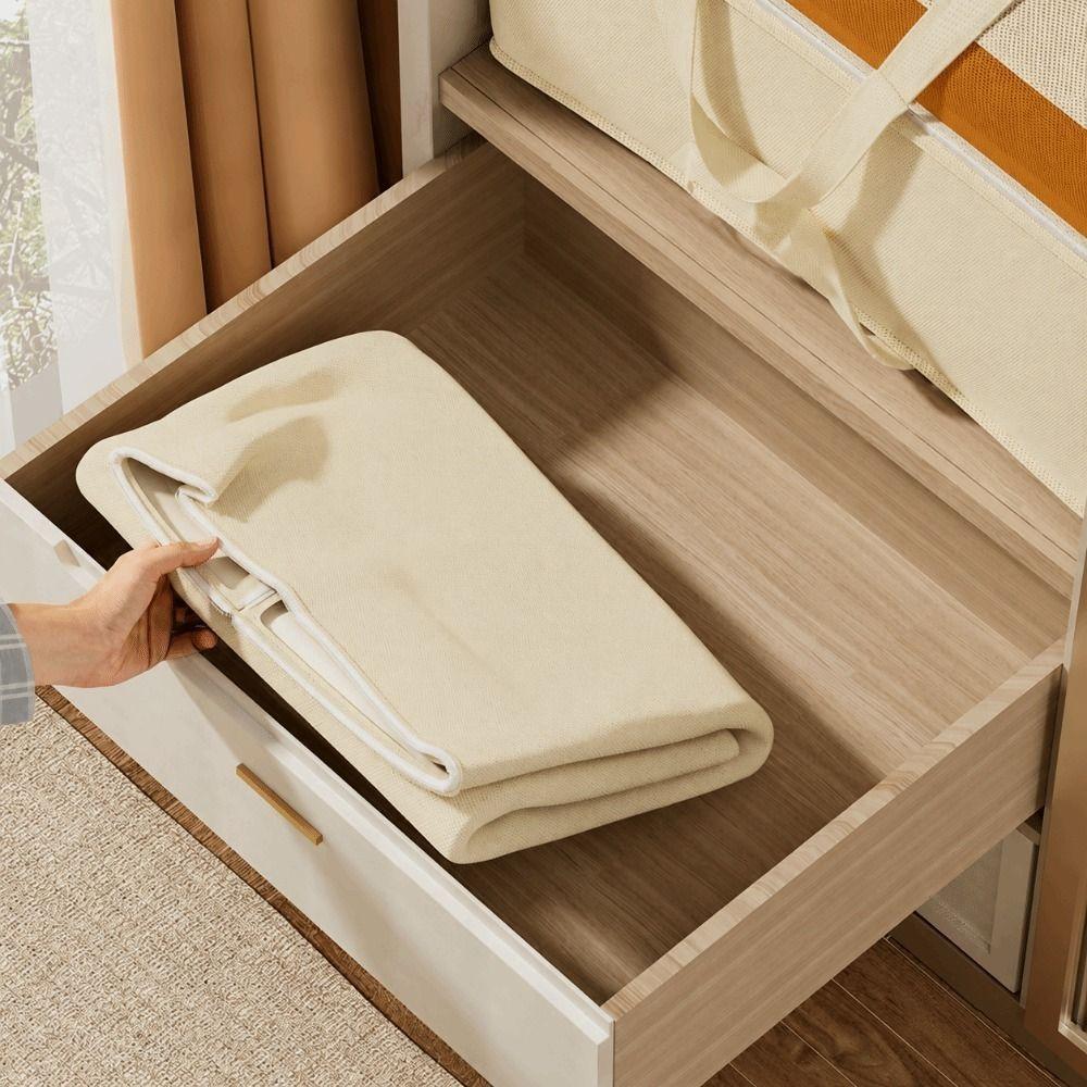 Large Capacity Clothes Quilt Storage Bag Non-Woven Fabric Luggage Storage Bag Closet