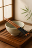 1 Pair of Twisted Wire Wind Wood Chopsticks, Anti Roll Rosewood Bamboo Chopsticks, Household Tableware Chopsticks, High-quality Wooden Chopsticks
