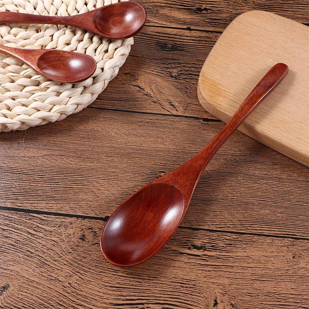 Stirring Kitchen Tools Dessert Flatware Mixing Soup Spoons Tea Spoon Coffee Spoon Wooden Spoon