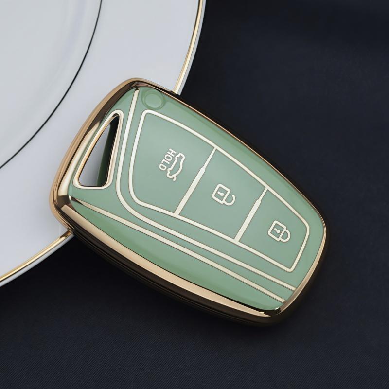 3/4 Button TPU Remote Key Case Cover Holder For Hyundai Grandeur HG Sedan Genesis G80 Santa Fe 3DM Grand SantaFe 2018 IX45 EQUUS Azera