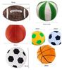 Cute Plush Spherical Cushion Simulated Football Cushion Basketball Plush Toy Doll Giving Children Gifts Family Fun Ornaments