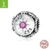 12 Constellation S925 Silver Beaded, Retro Style Fashion Color Zircon Diy Accessories Scc1725