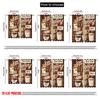 2pcs,2D plane printing Curtains&Window Treatment Coffee Collage(1) Versatile Polyester (without rod) Decorations Inside Ldeal
