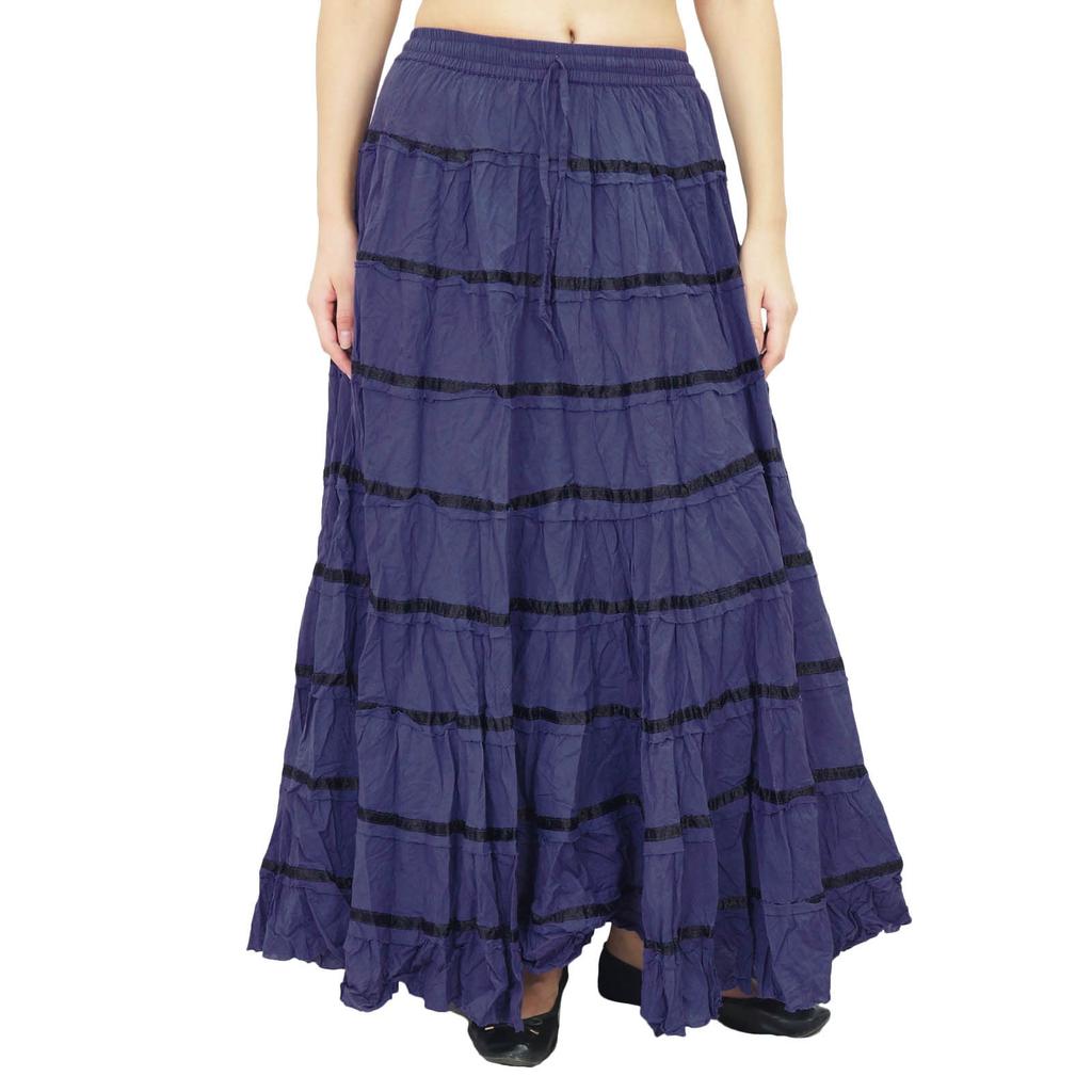 Women Fashion Beach Hippie Boho Gypsy Clothing Lace Casual Skirt