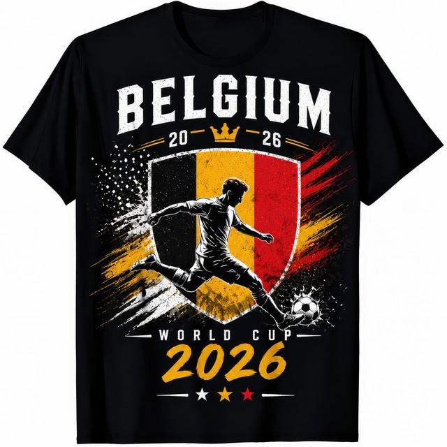 Belgium 2026 World Cup Football Fan T Shirt Mens Womens Kids XXXXL