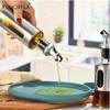 1/2PCS Glass Oil Bottle Olive Oil Dispenser Switch with Scale Sauce Seasoning Container Kitchen Outdoor Barbecue Supplies