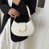 Simple Girls Crossbody Bag Half-Moon Ladies Messenger Bag Korean Style Small Shoulder Bag  Gifts