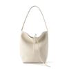 Small Commuter Leather Portable Bucket Bag Lazy Wind Ladies Large Capacity Girls Premium Sense Shoulder Bag Women