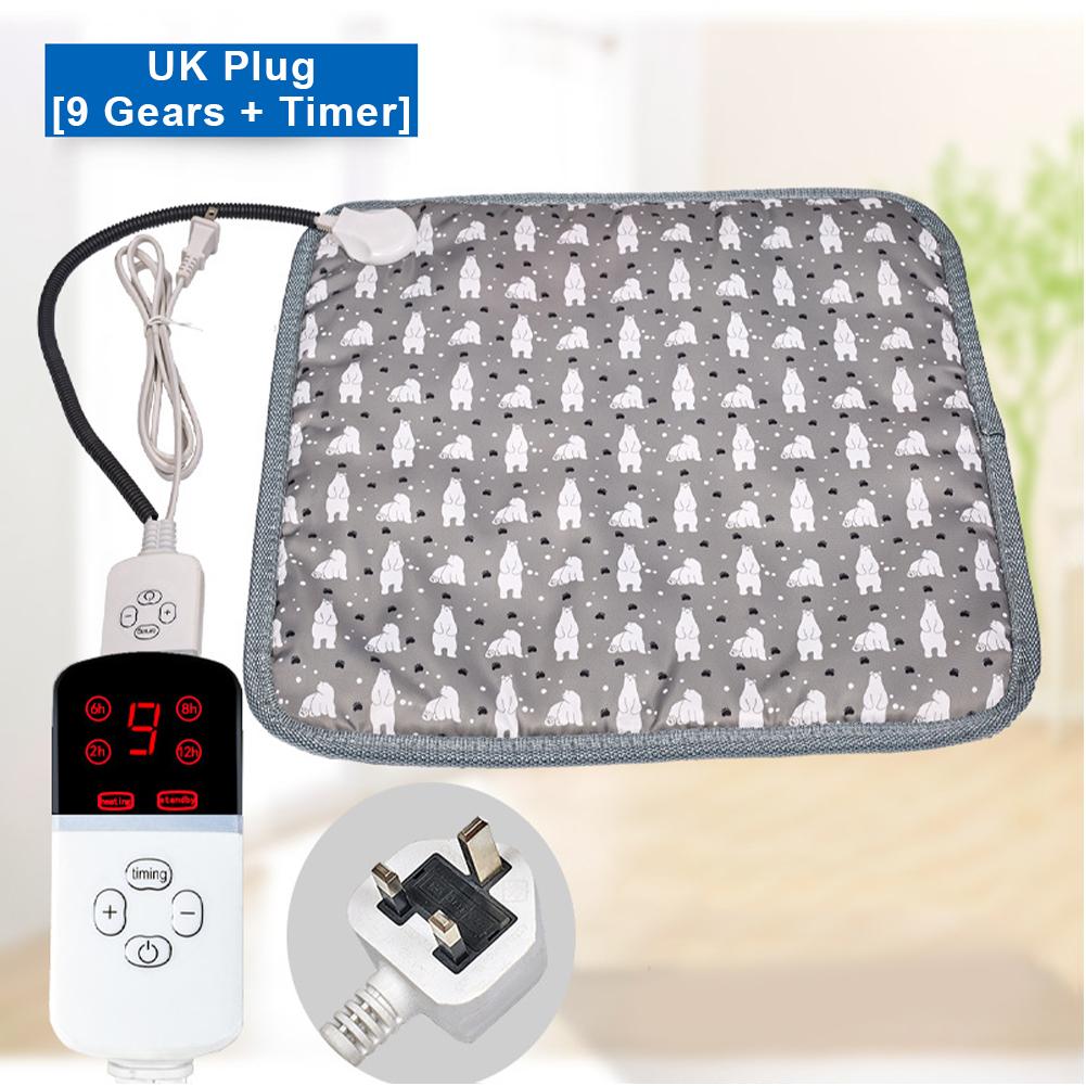 30-50°C Waterproof Adjustable Electric Blanket Pet Heating Pad With Timer Anti-bite Tube  Cat Dog Heated MatSleeping Supplies