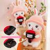 Creative Doll Rose Hat Rabbit Doll Plush Toy Little White Rabbit Doll Rag Doll Cute Doll
