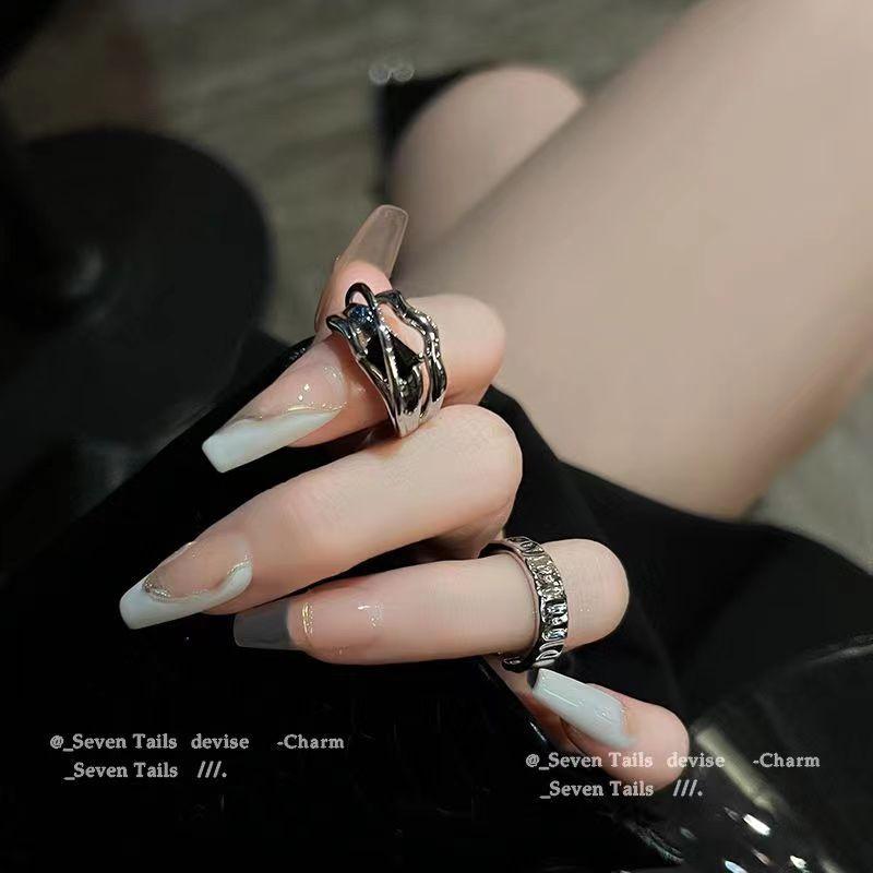 Ring Female Niche Design 2022 New Fashion Index Finger High Sense Ins Trendy Cold Wind Ring