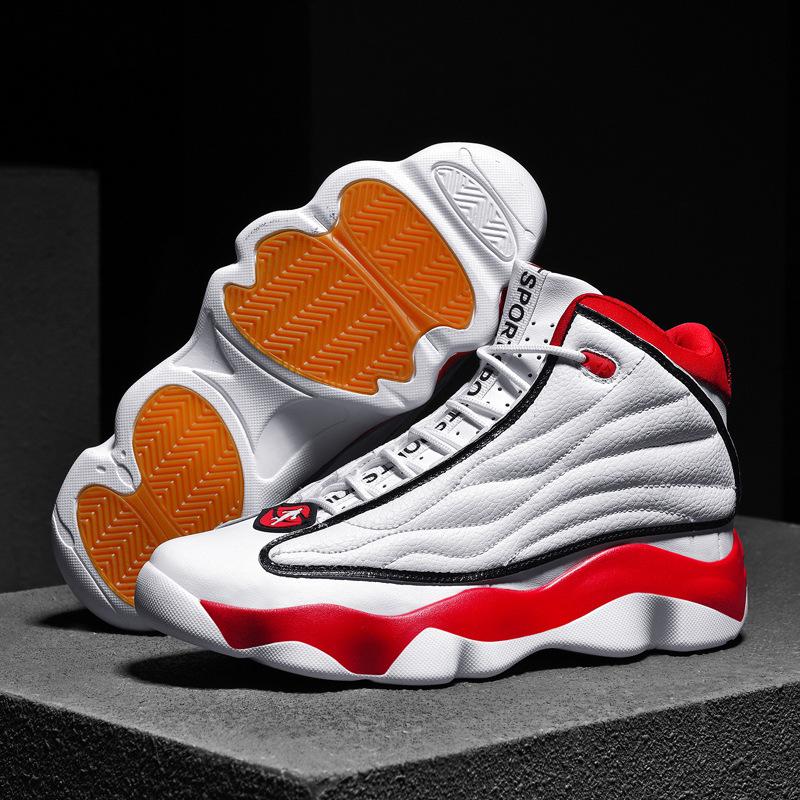 Unisexové basketbalové tenisky s vysokým svrškem, nazouvací: Trendy, Všestranné, S tlustou podrážkou a odolné proti opotřebení pro módu a sport