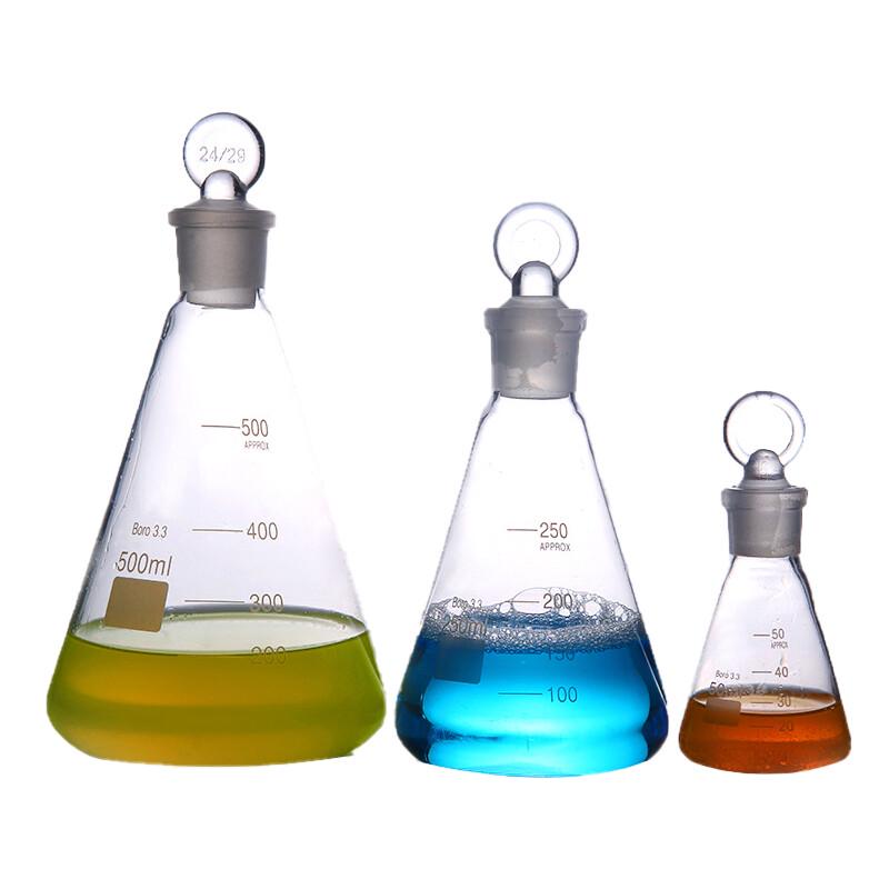 Laboratory Ground Glass Stopper Erlenmeyer Flask