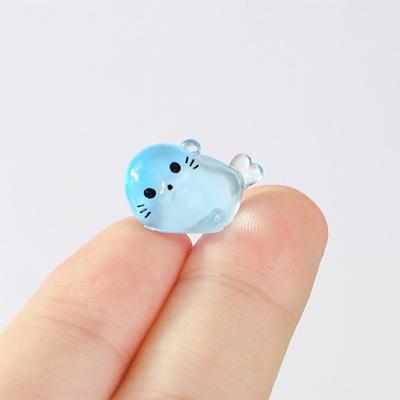 Luminous Seal Marine Animal Ornament Glow Pendant Micro Garden Craft Landscape Fish Tank Craft Decoration