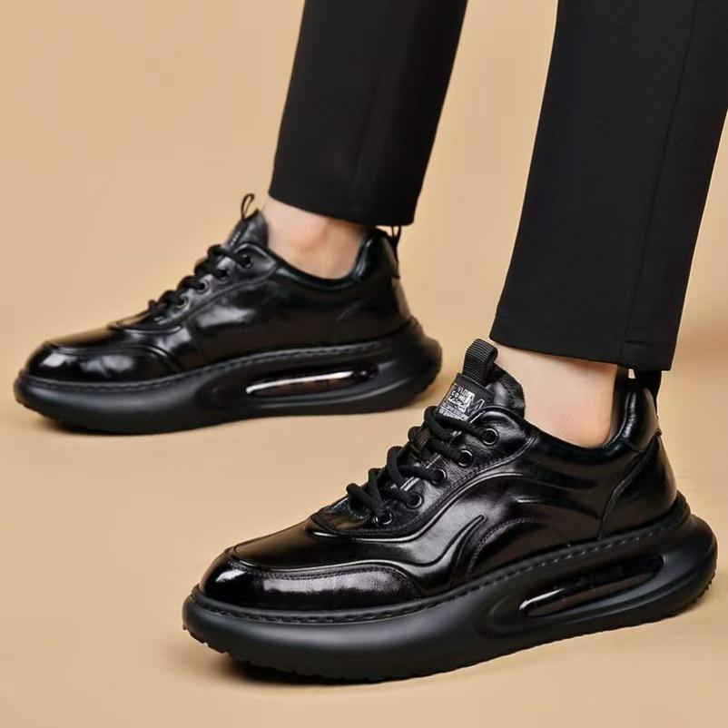 Daddy Shoes Men's Ins Super Hot Men's Trendy Shoes Top Layer Cowhide Sports Casual Shoes