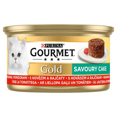 Gourmet Gold Karma Dla Kotów Savoury Cake Z Wołowiną I Pomidorami 85 G