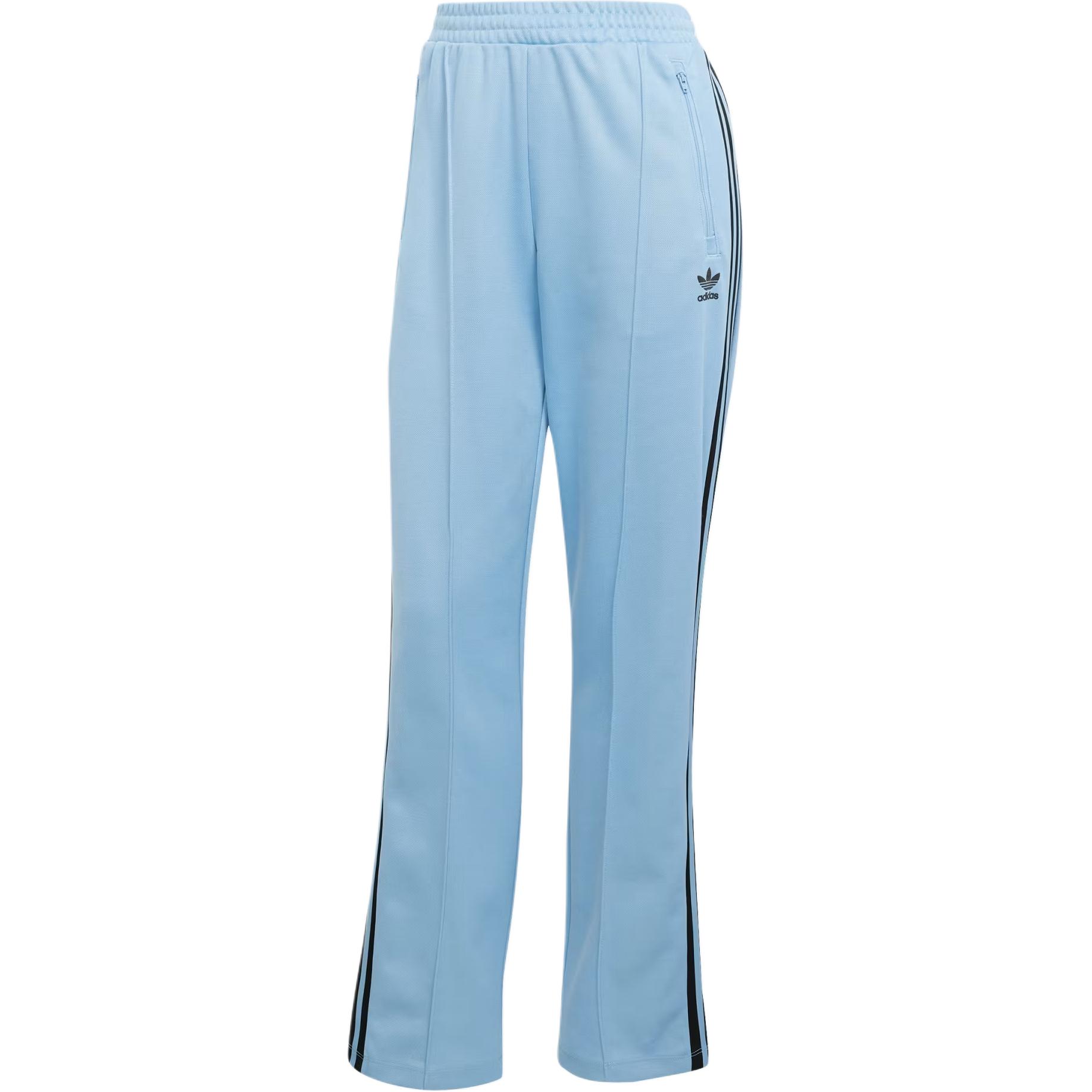 Adidas Originals Logo Elastic Waistband Side Pocket Fitted Design Knitted Sports Pants Women pants Blue JV7393 XS