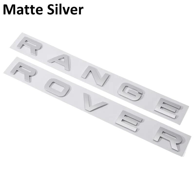 3D Letter Car Hood Bonnet Cover Emblem For Land Rover Range Rover Velar Sport Discovery 2 3 4 Defender Chrome Front Head Sticker BQQ0