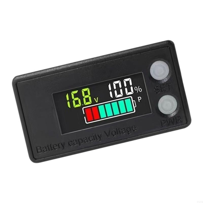 Low Power Consumption Electric Monitor with Clear Battery Percentage Readout Digital Voltmeter for 8 To 100V Systems