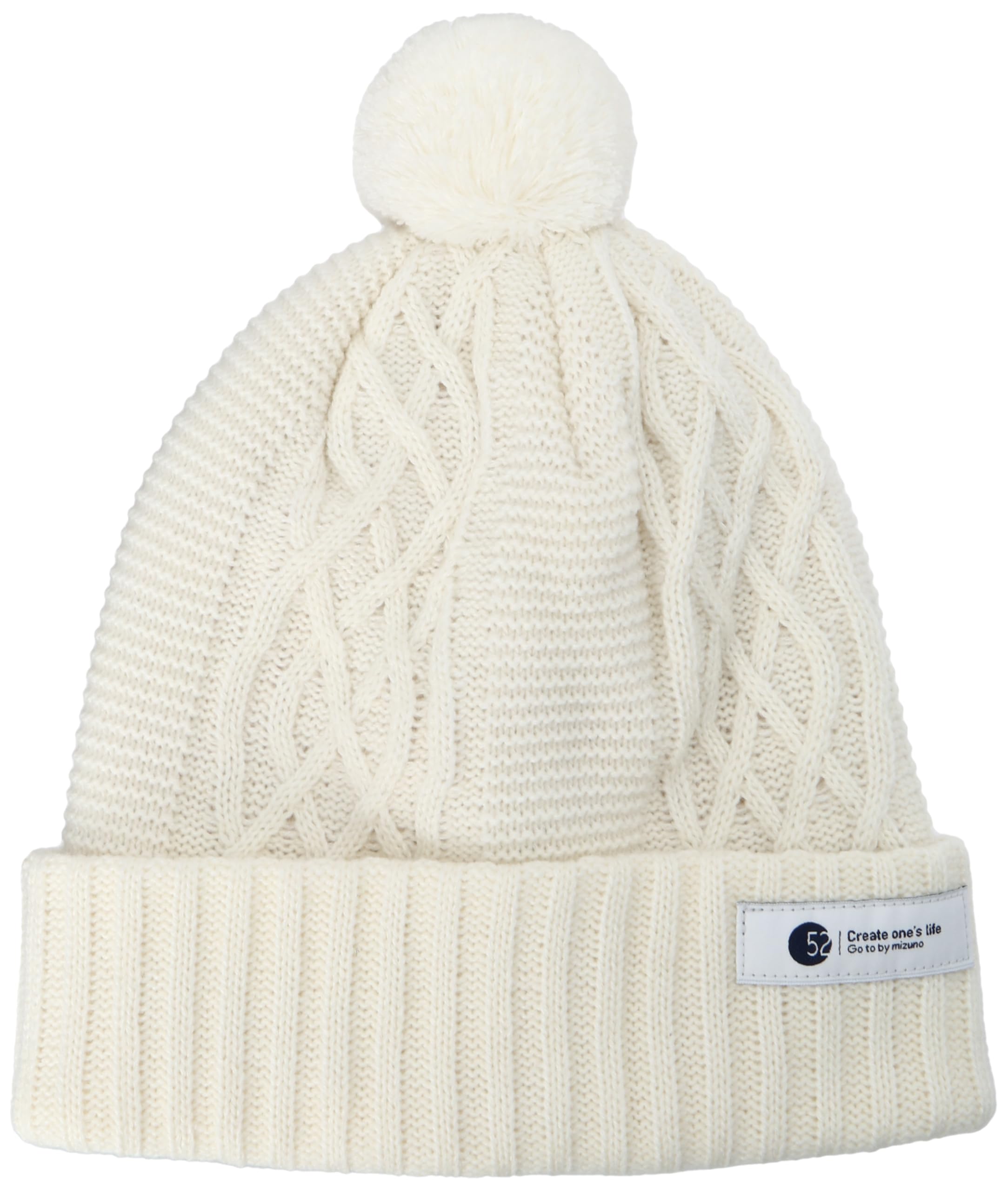 

Mizuno Breath Thermo Knit and Outdoor Size B2JWA701 Cap, Moisture-Wicking Heat-Generating, Hat, Women s, Off-White,