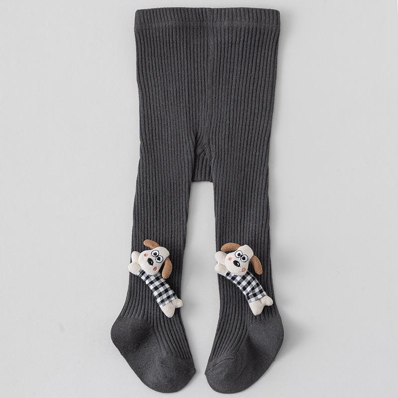 New Spring/Autumn Girls' Tights: Baby Base Layer Pants & One-Piece Combed Cotton Socks