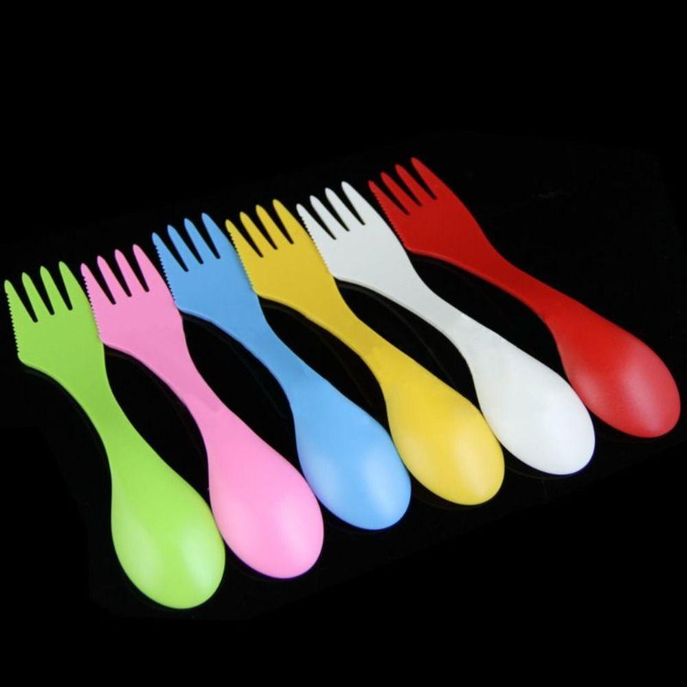Outdoor Tableware Dessert Spoon Utensil Spoon Fork Spork Plastic Spoon Bottle Opener Fork