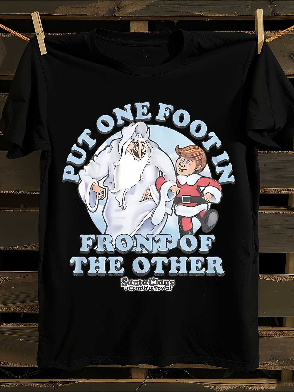 Смешная рождественская футболка S