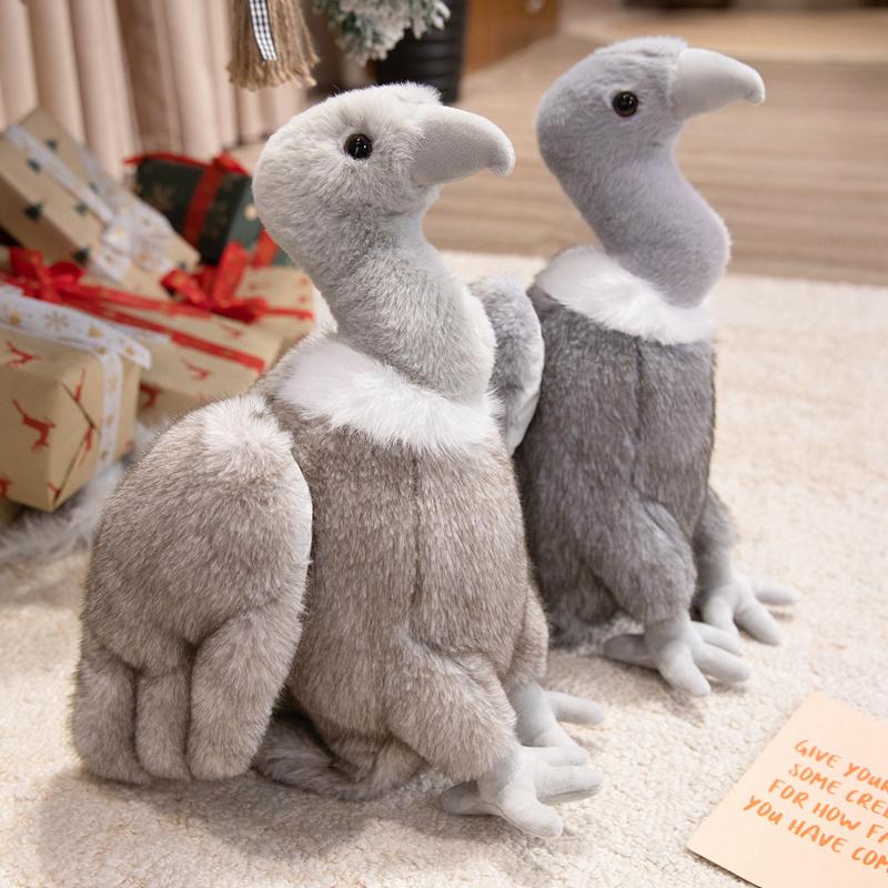 Peluche Vautour Simulation Aigle Vautour Animal Carnivore Peluche Vautour Animal Carnivore Jouet Enfants Fans Cadeau d'Anniversaire