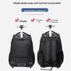 Mochila com Rodas 18" Masculina com Haste Extensível para Viagem, Escola e Negócios com Compartimento para Laptop - Logo Personalizável