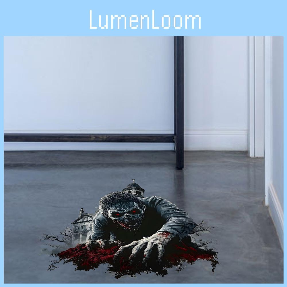 Horror Halloween Wall Breaking Zombies Appear In Living Room Home Decoration