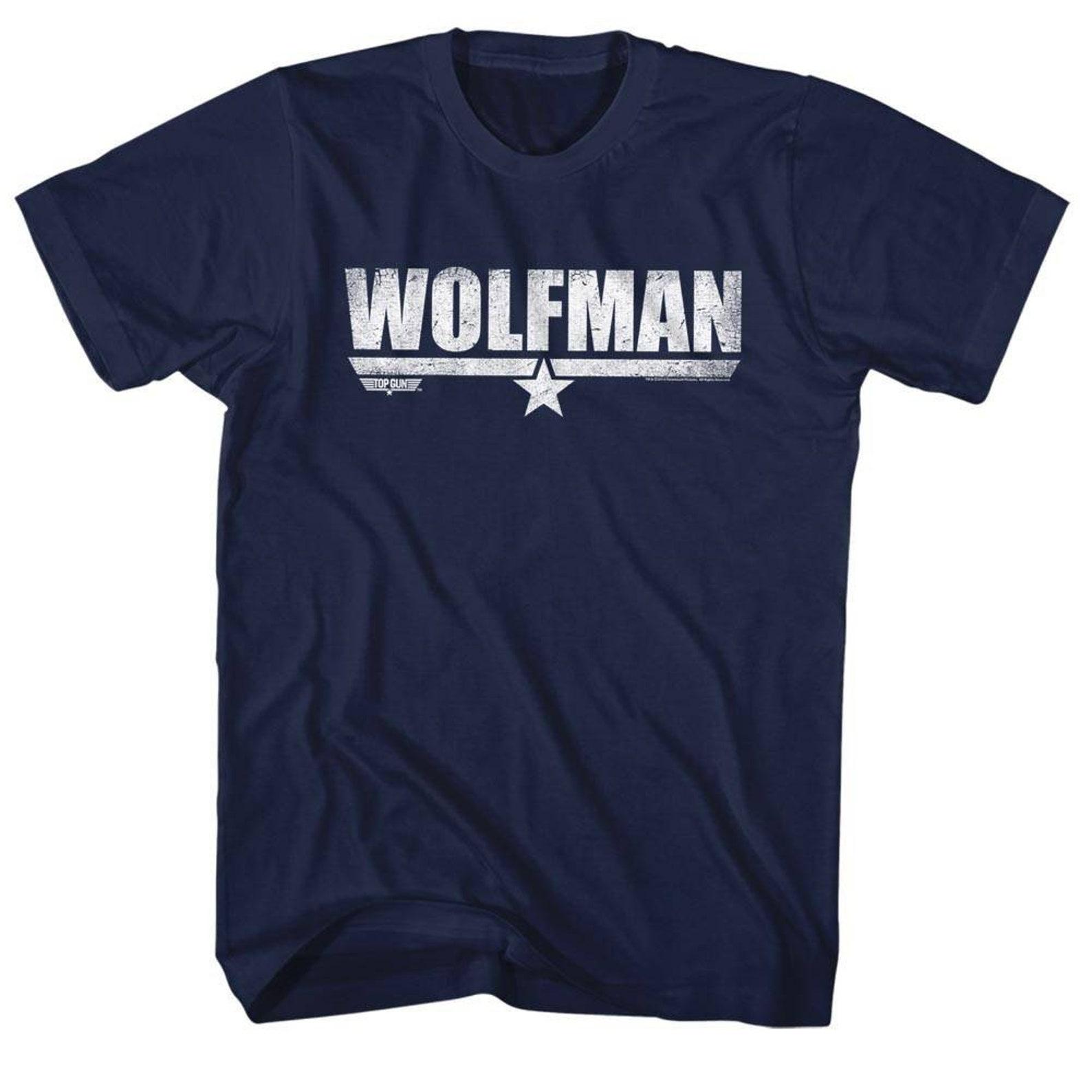 Top Gun Wolfman Navy Adult T-Shirt M
