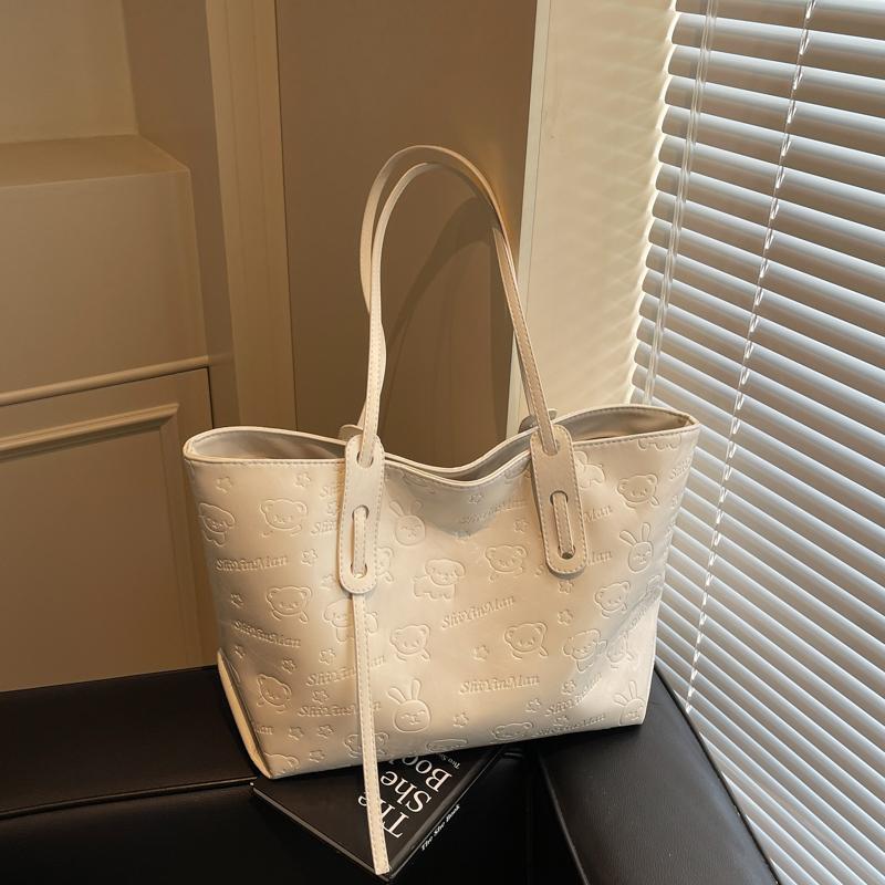 Bags Female large-capacity college students in class One shoulder messenger bag Niche tote bag Commuter bag