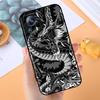 Anime Dragon Design For Xiaomi Mi 15 14 13 13T 12 12T 12S 11 11i 11T Pro Ultra Lite 5G Black Soft Phone Case