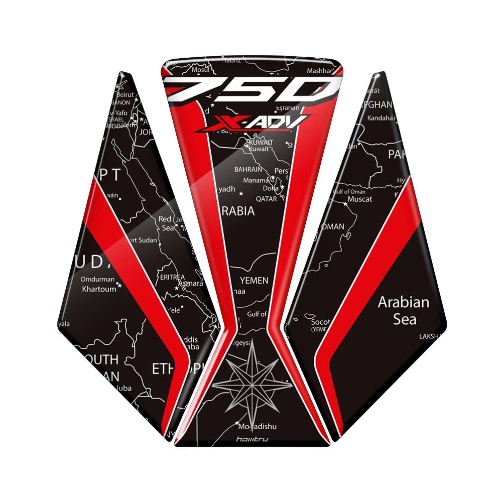 Ochranná samolepka na nádrž motocyklu 3D pryskyřičná nálepka Pouzdro pro Honda X-ADV Xadv 750 2017-2020