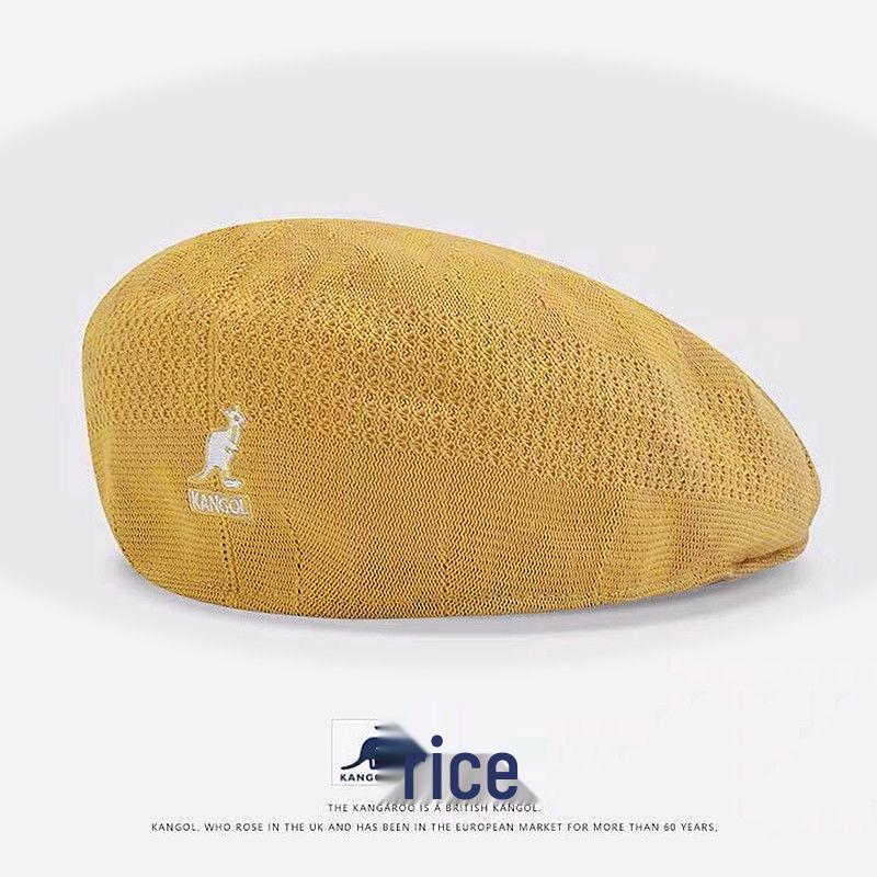 Kangol Retro Kangaroo Beret: Summer Mesh Painter Hat for Men & Women