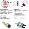 3 In 1 Multi-function Car Boat Fuel Level Gauge Water Temperature Gauge Oil Pressure Voltage with Alarm& Backlight Indicator