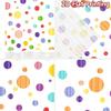 2D flat Photography Backdrop Background cloth Colorful Dots on White 100% Polyester Party & Holiday Decor Perfect for